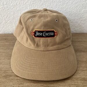 Vintage‎ Jose Cuervo Baseball Cap Hat Trucker Tequila Embroidered Tan 90s Rare
